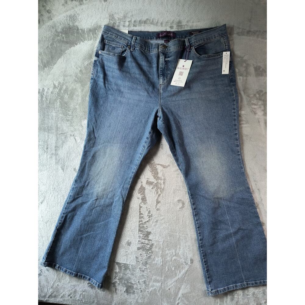Gloria Vanderbilt Amanda Boot Jeans w/ Built In Slimming Panel - Size 18WS - NWT